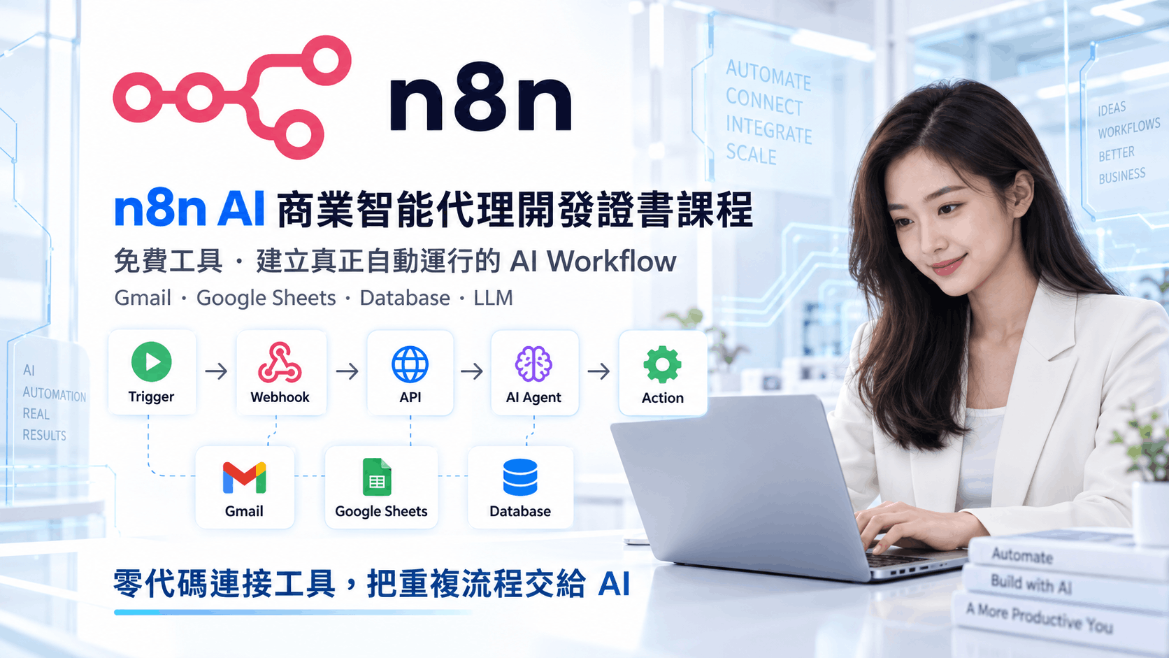 n8n AI agent workflow automation course