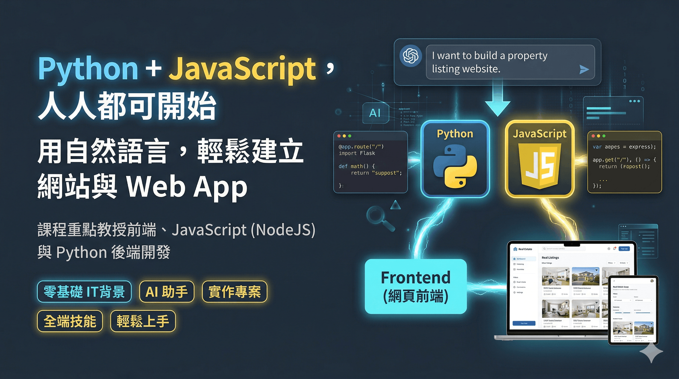 AI Powered Full Stack Web Development Banner